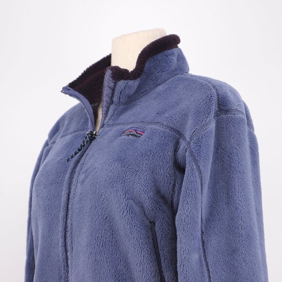 PATAGONIA VINTAGE Women's R4 Fleece Zip-Up Polartec Jacket Blue Heather Size L - Picture 3 of 12